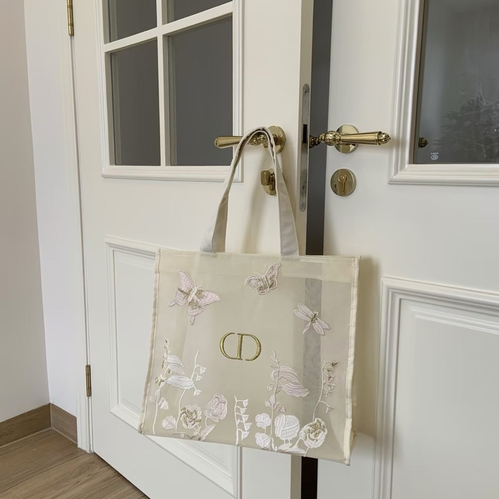 New Dior VIP gift Floral Embroidered Tote Bag